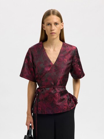 SELECTED Blouse in Rood: voorkant