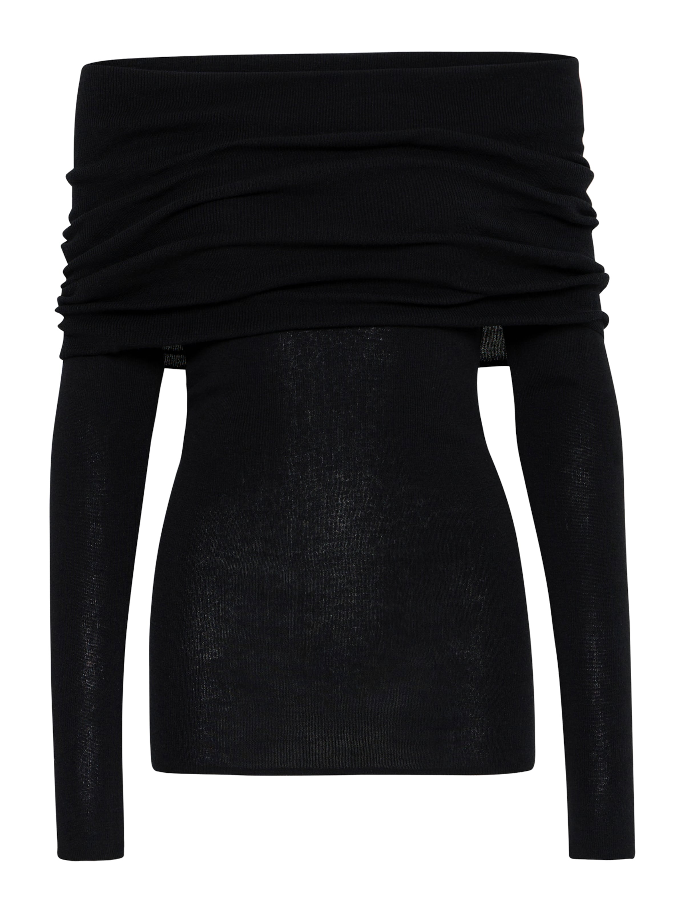 ICHI Sveter 'SERAFINE' - Čierna: predná strana