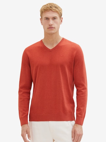TOM TAILOR Regular fit Sweater in Red: front