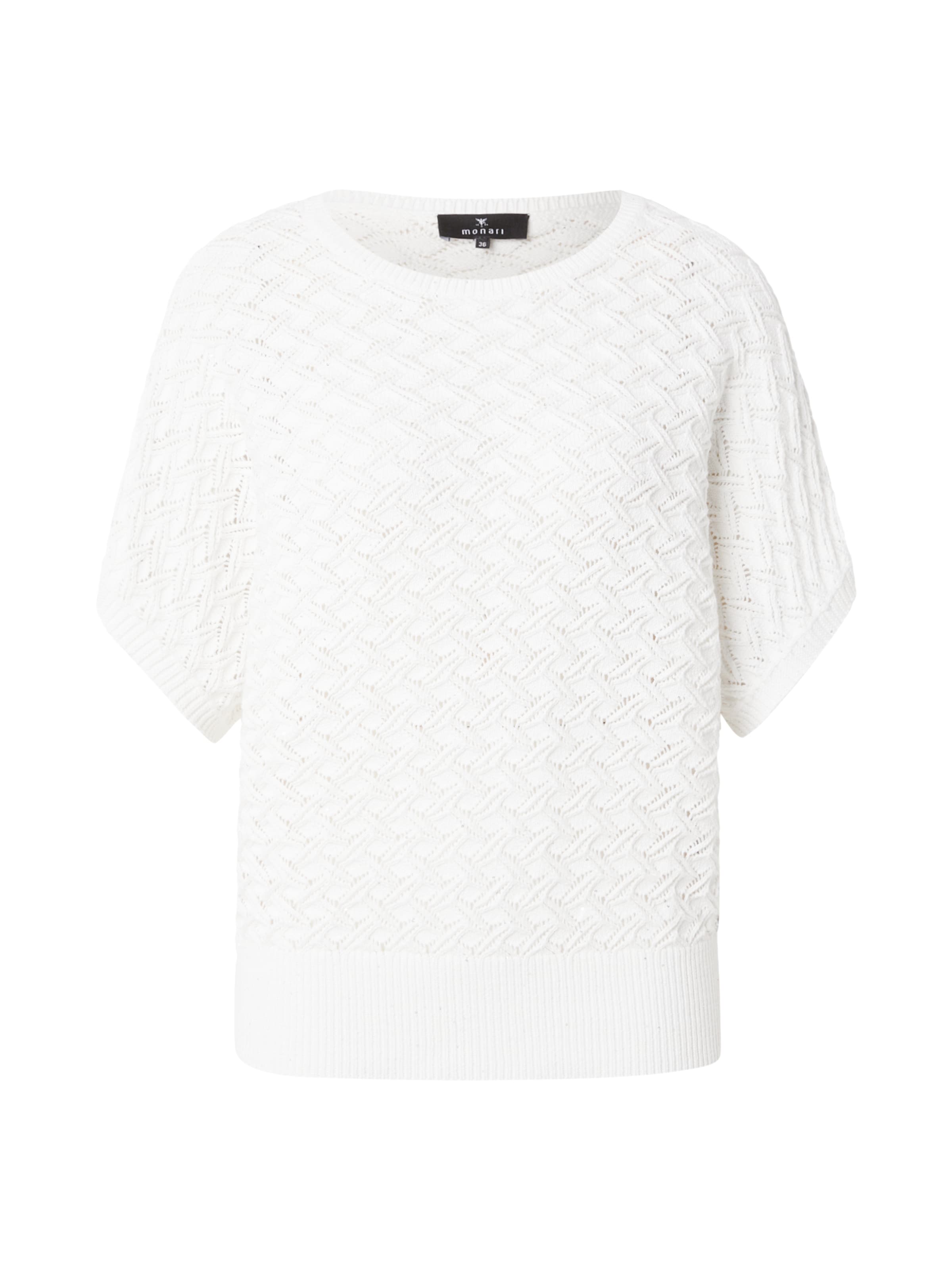 monari Pull-over en blanc, Vue avec produit
