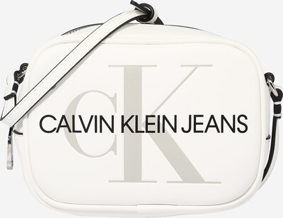 Calvin Klein Jeans Чанта за през рамо тип преметка в светлосиво / черно / бяло, Преглед на продукта