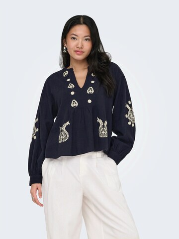 Camicia da donna 'ONLMoon' di ONLY in blu: frontale