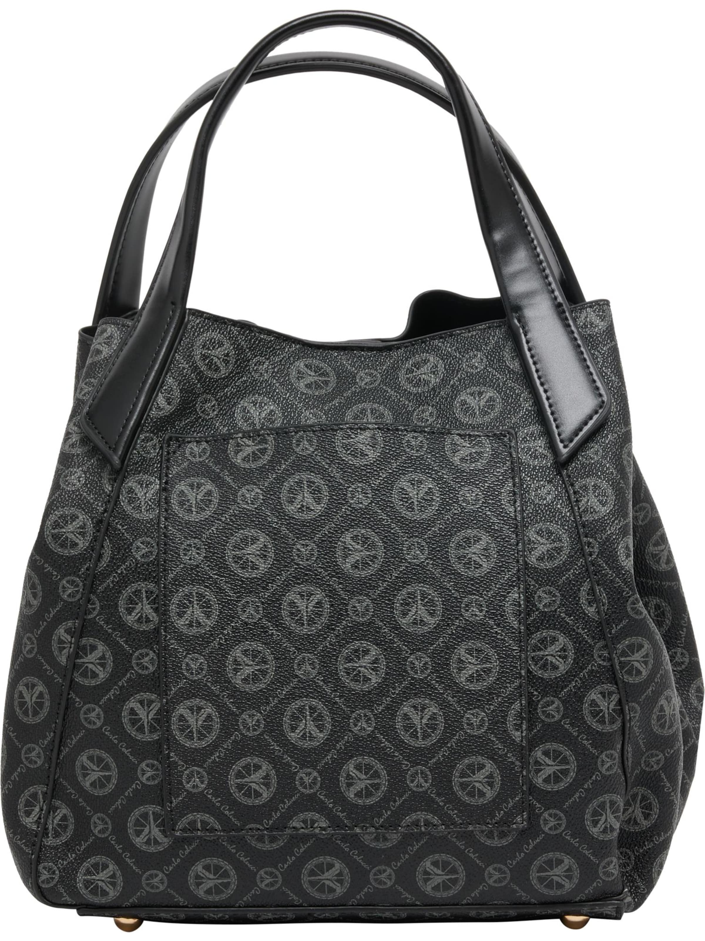 Carlo Colucci Beuteltasche 'DeGaetanis' in Schwarz