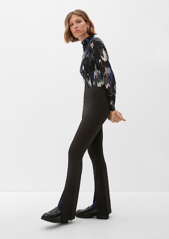 s.Oliver Flared Leggings i sort