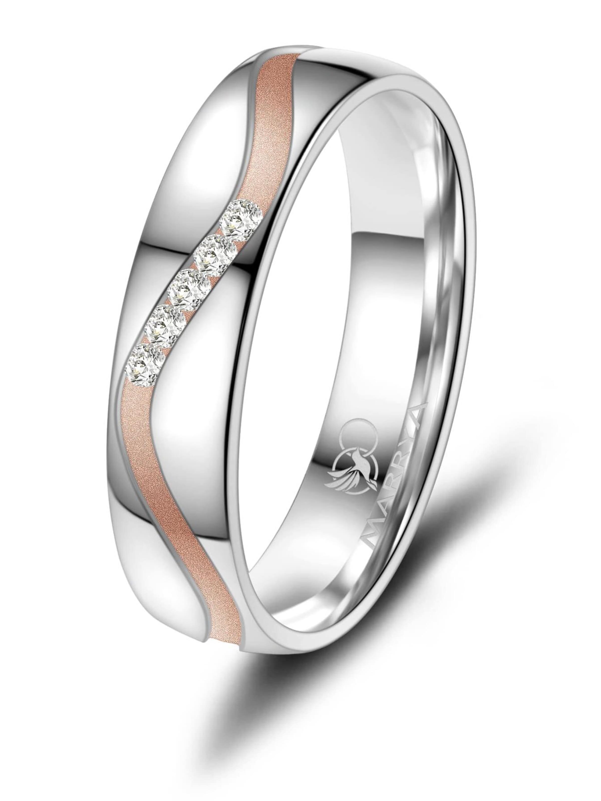 MARRYA Ring 'MARRYA SI-28 Ehering aus Silber' in Silver: front