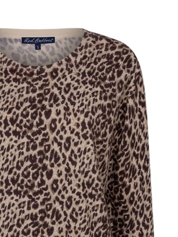 Red Button Knitted top 'RB Sweet animal burgundy' in Red