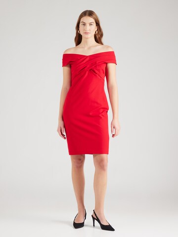 Abito da cocktail di Lauren Ralph Lauren in rosso: frontale