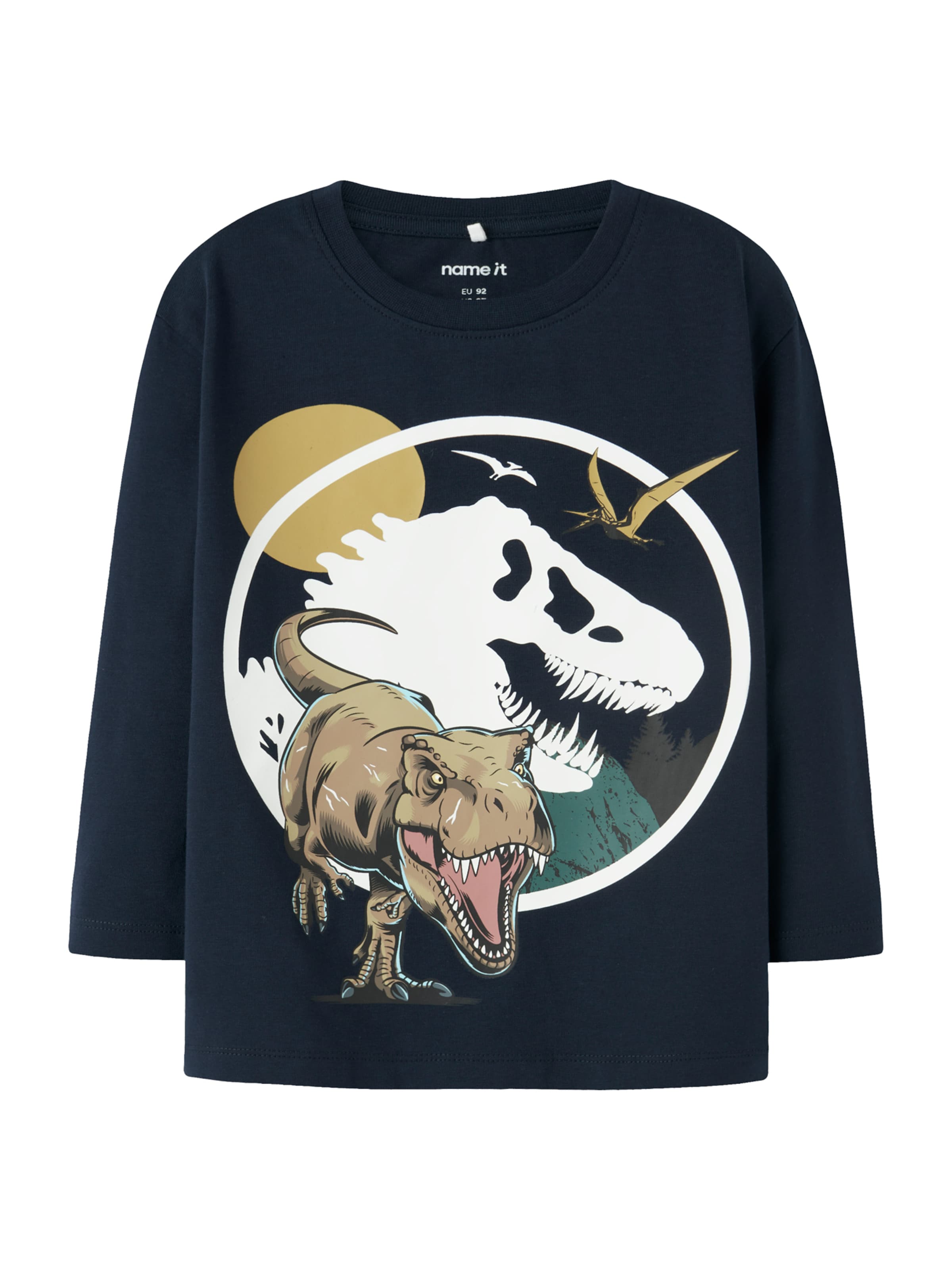 NAME IT Tričko 'NMMollo Jurassic' - Modrá: predná strana