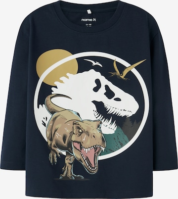 NAME IT - Camiseta 'NMMOLLO JURASSIC' en azul: frente