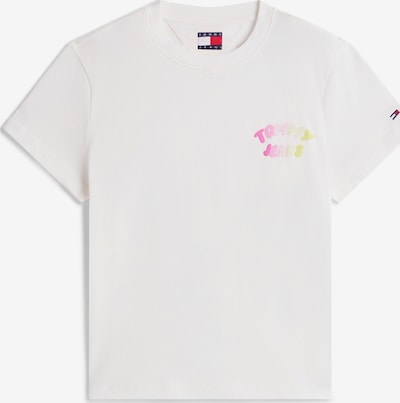 Tommy Jeans T-Shitrt in XXS in gelb / pink / weiß, Produktansicht