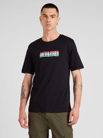 Maglietta 'JJCyber' di JACK & JONES in blu: frontale