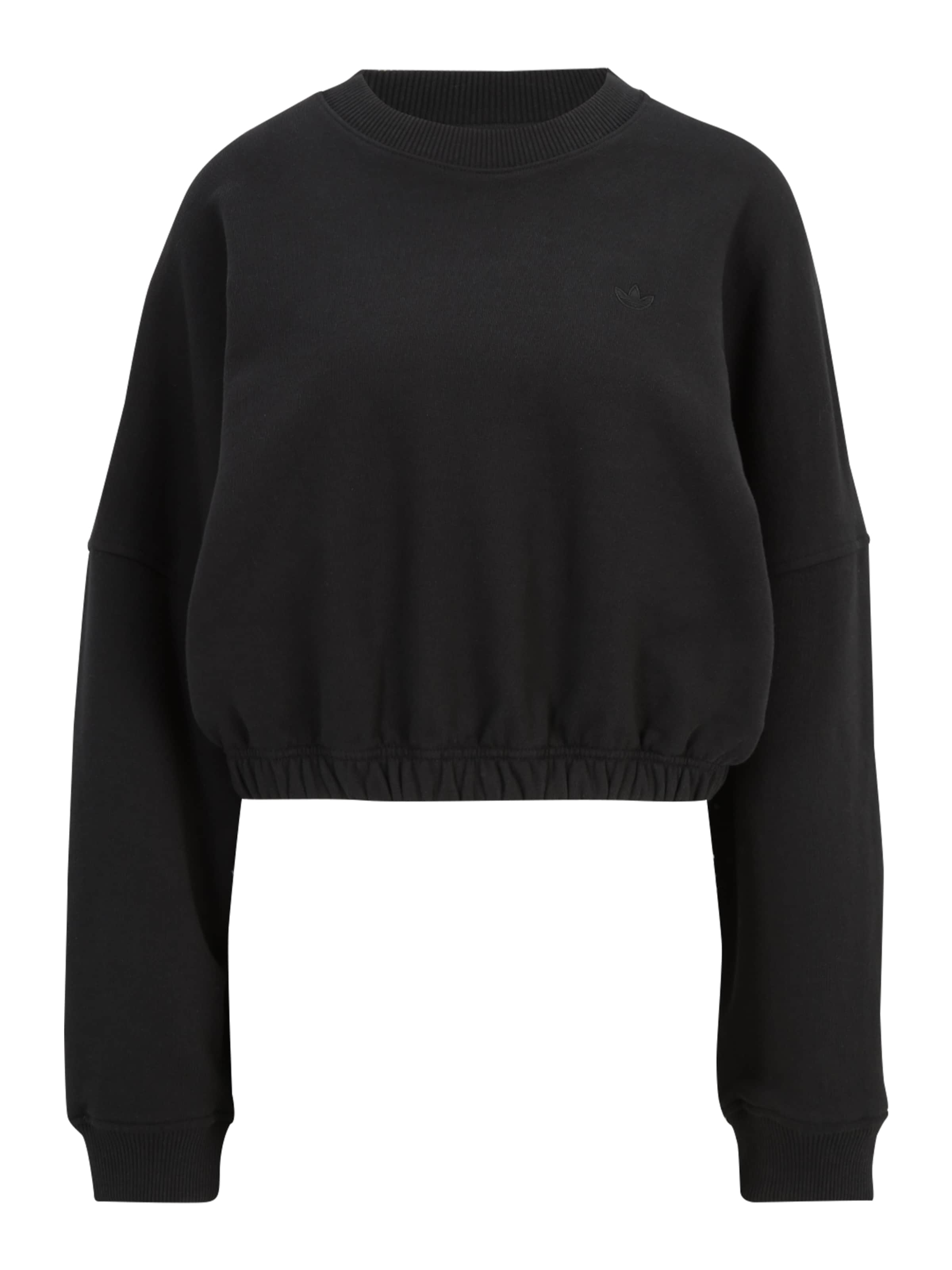 juoda ADIDAS ORIGINALS Megztinis be užsegimo 'Premium Essentials': priekis