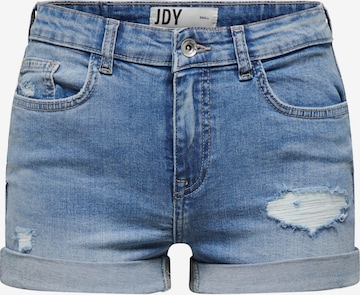 Regular Jeans 'Blume' de la JDY pe albastru: față