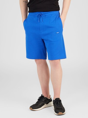 Loosefit Pantaloni 'Nasensio' di HUGO in blu: frontale