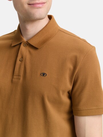 TOM TAILOR Poloshirt in Braun