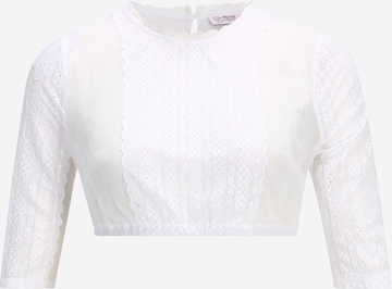 Blouse folklorique 'Evina-Nova' MARJO en blanc : devant