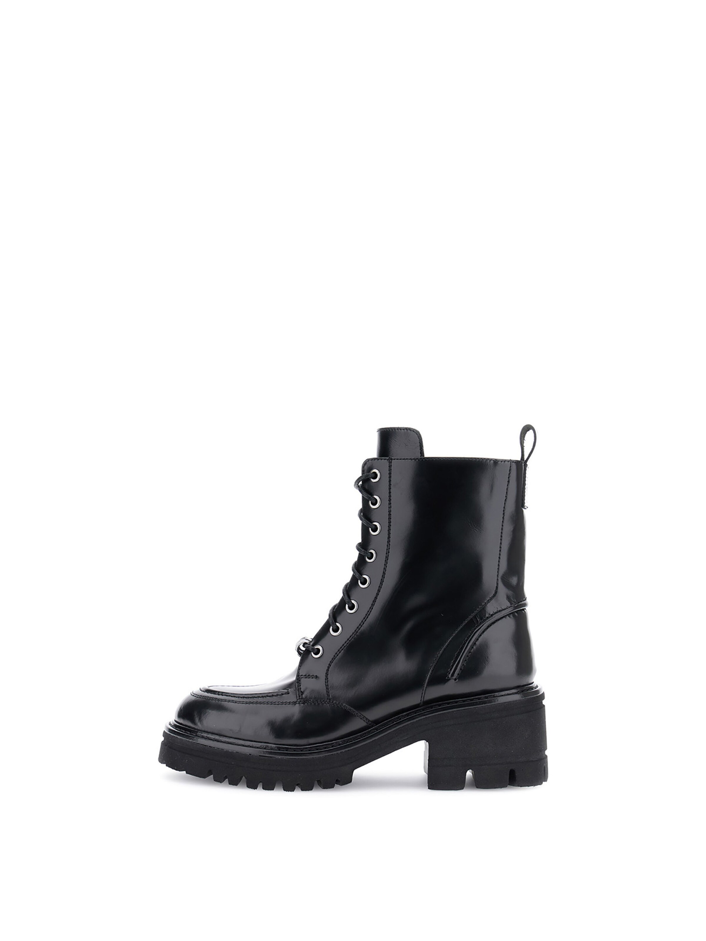 CAFè NOIR Veterlaarsjes in Zwart: voorkant