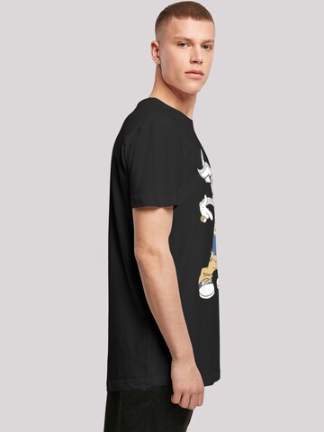 F4NT4STIC Shirt 'Looney Tunes Bugs Bunny Rapper' in Schwarz