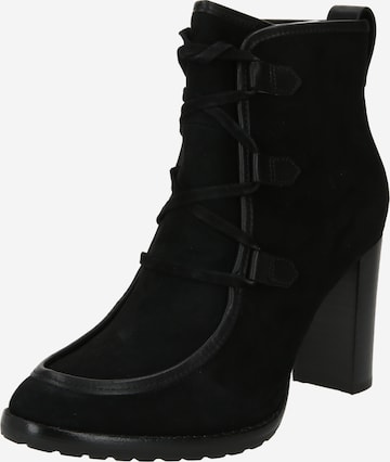 Lauren Ralph Lauren Lace-Up Ankle Boots 'MABEL' in Black: front