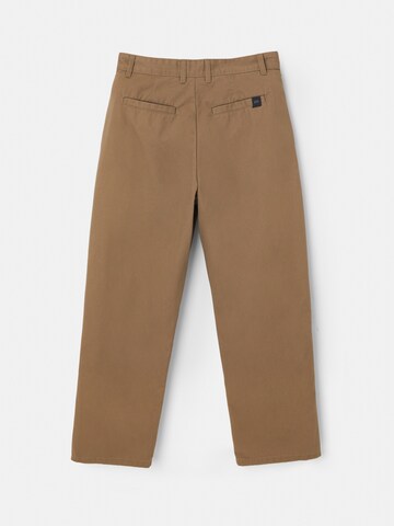 Pull&BearWide Leg/ Široke nogavice Chino hlače - smeđa boja