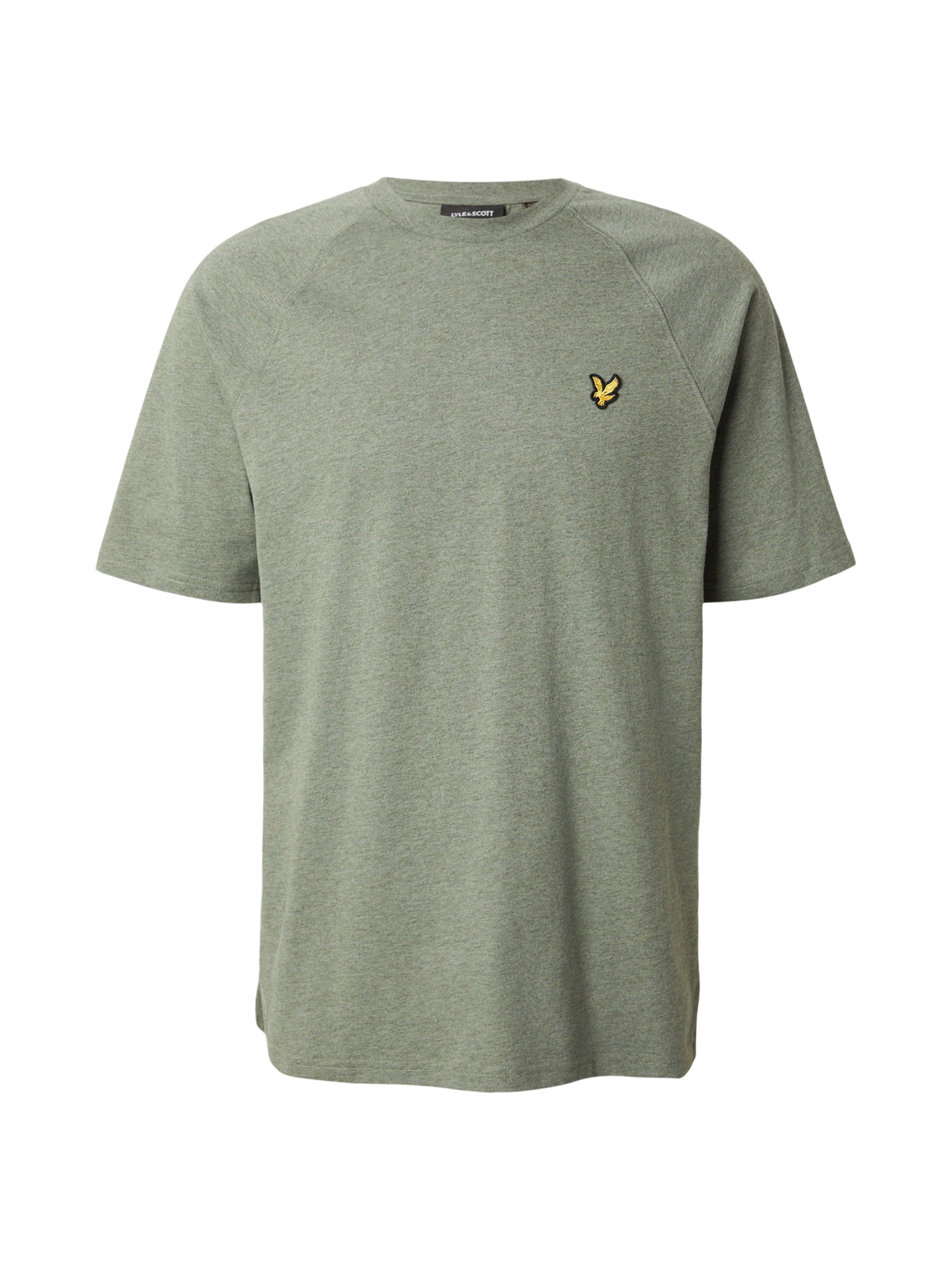 Lyle & Scott Shirt 'Tri Marl' in Groen: voorkant