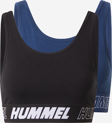 Hummel Sport bh 'MAJA' in Blauw: voorkant