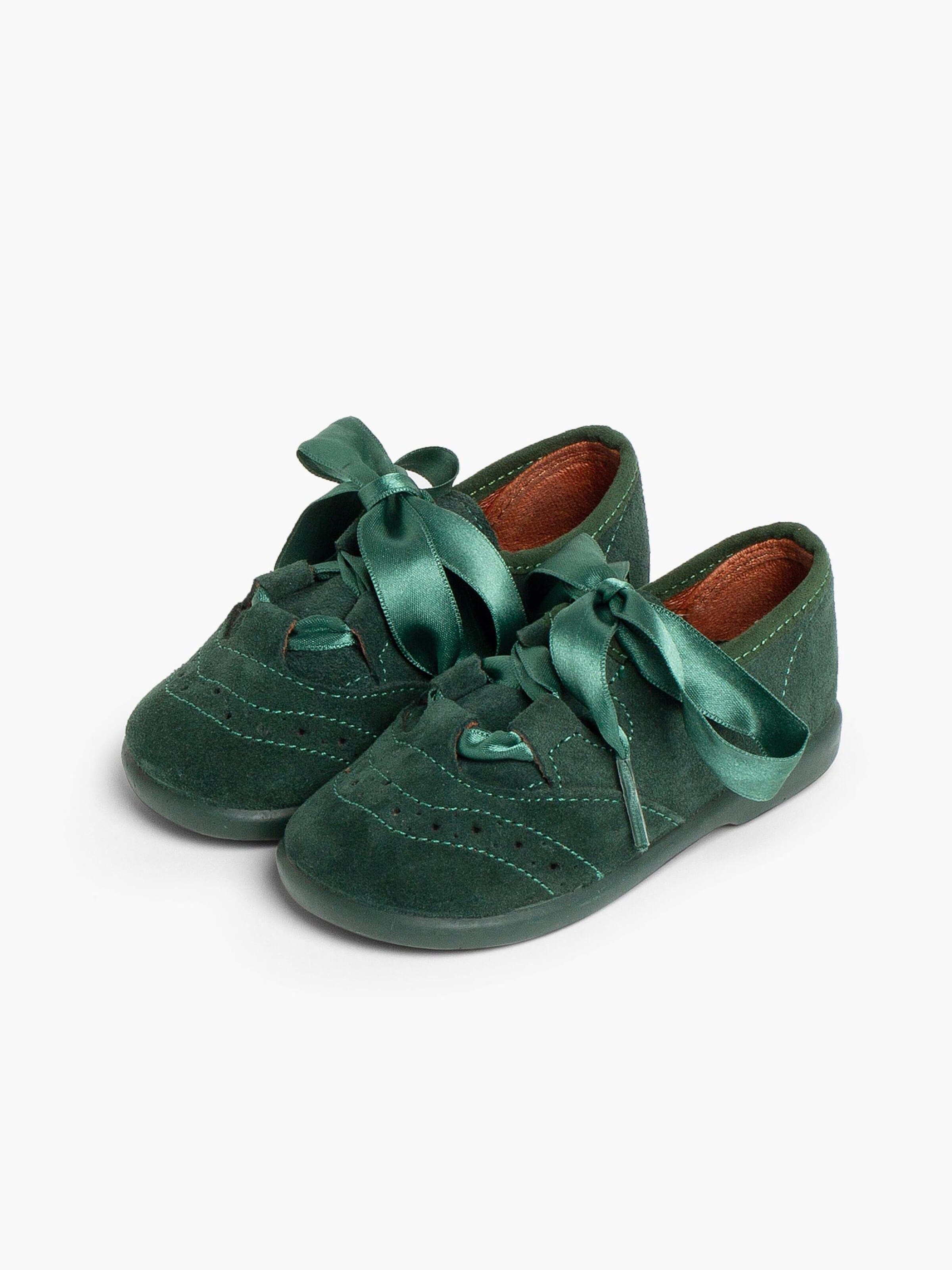 Pisamonas - Sapato baixo em verde