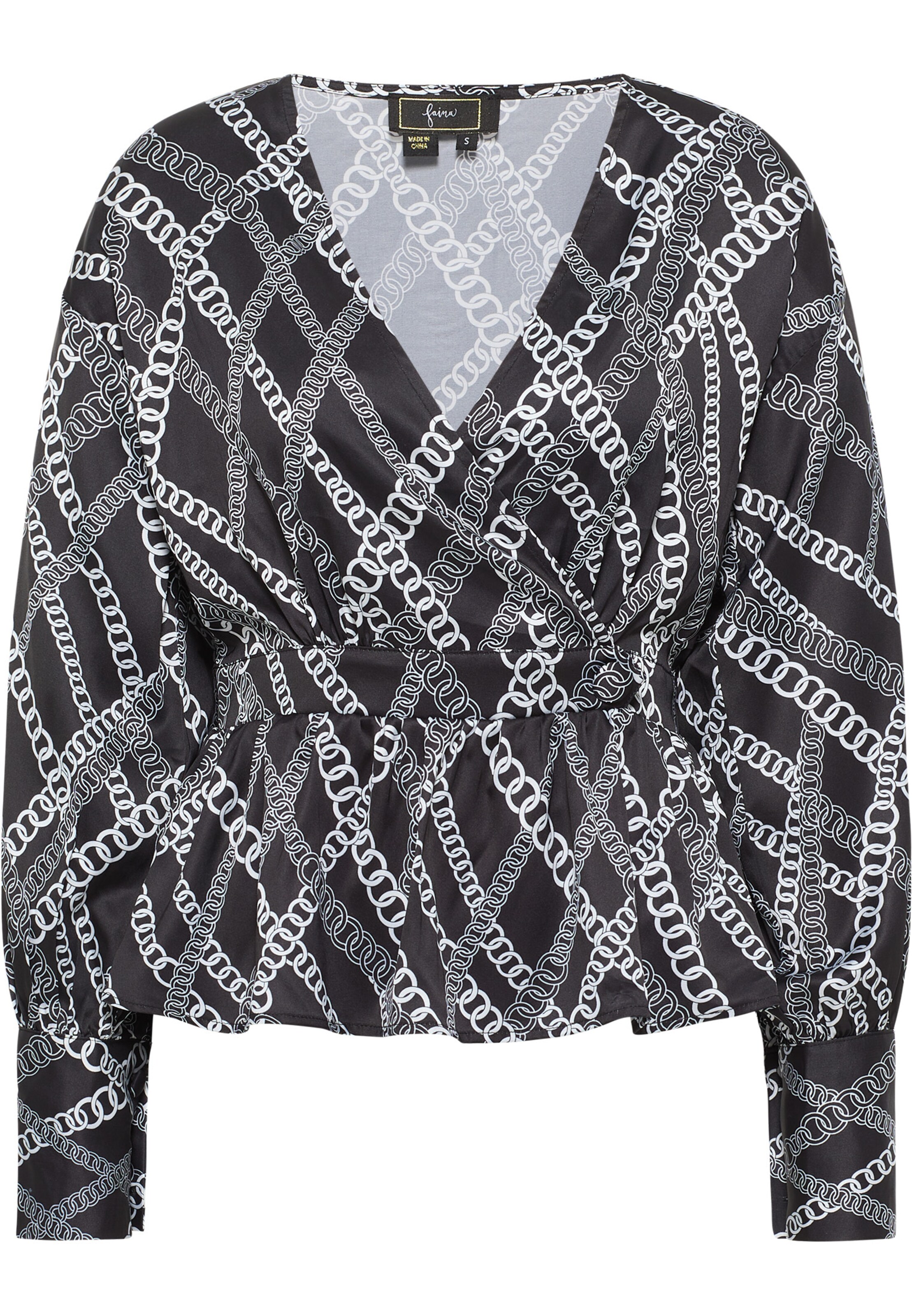 faina Blouse in Black: front