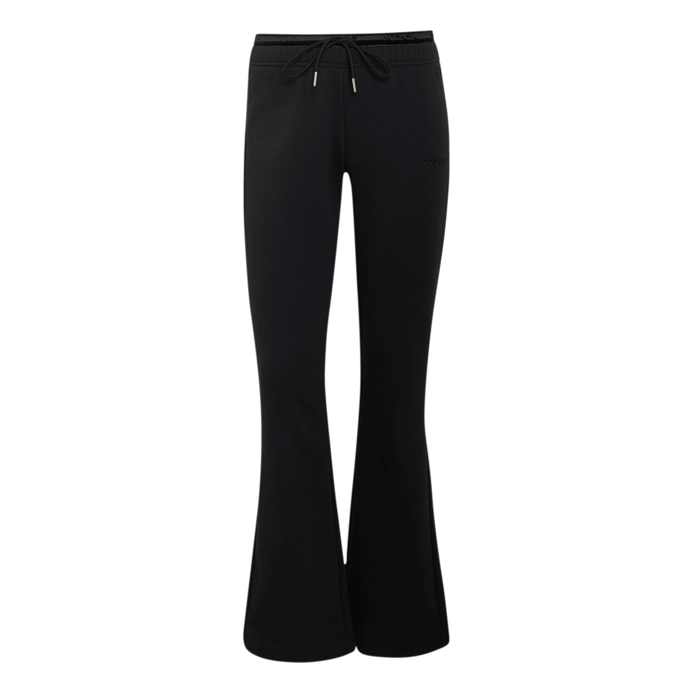 Evazați Pantaloni sport de la ADIDAS SPORTSWEAR pe negru: față
