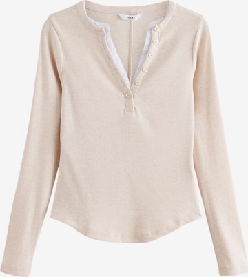 Next T-shirt i beige: framsida