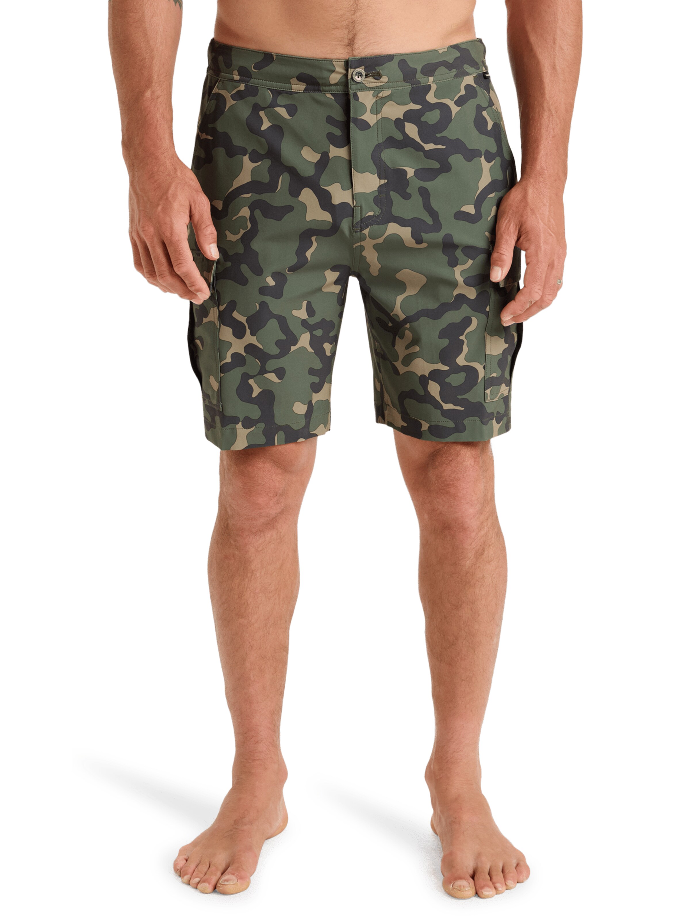 QUIKSILVER Swimming shorts 'Half 19' in Green: front