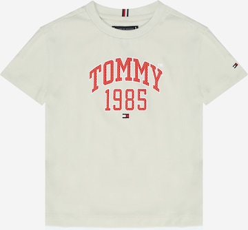 T-Shirt TOMMY HILFIGER en beige : devant