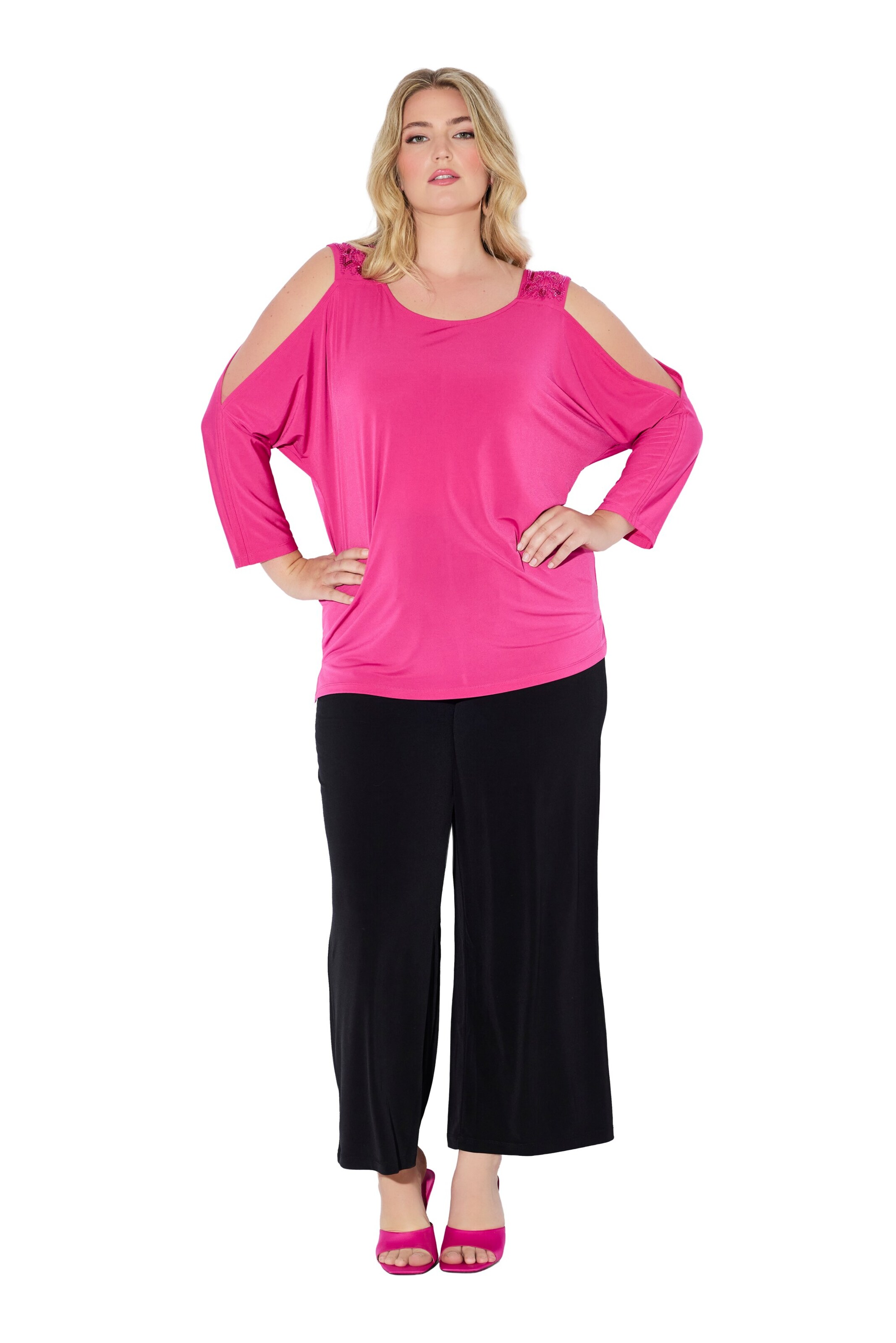 Ulla Popken Shirt in Pink: front