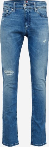 Tommy Jeans - Slimfit Vaquero 'SCANTON SLIM' en azul: frente