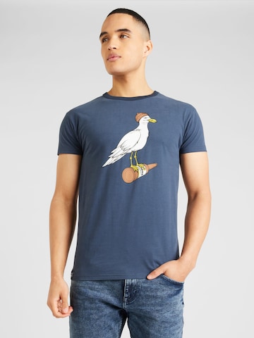T-Shirt 'Sturmmöwe' Derbe en bleu : devant