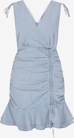 faina - Vestido 'Festive' em azul: frente