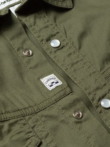 Coupe regular Chemise ' Dynasty Denim ' Checker en bleu