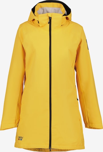 Laisvalaikio paltas 'Punittu' iš Rukka, spalva – šviesiai geltona / pilka, Prekių apžvalga