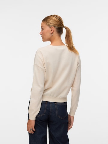 VERO MODA Knit Cardigan 'VMMARINA' in Beige