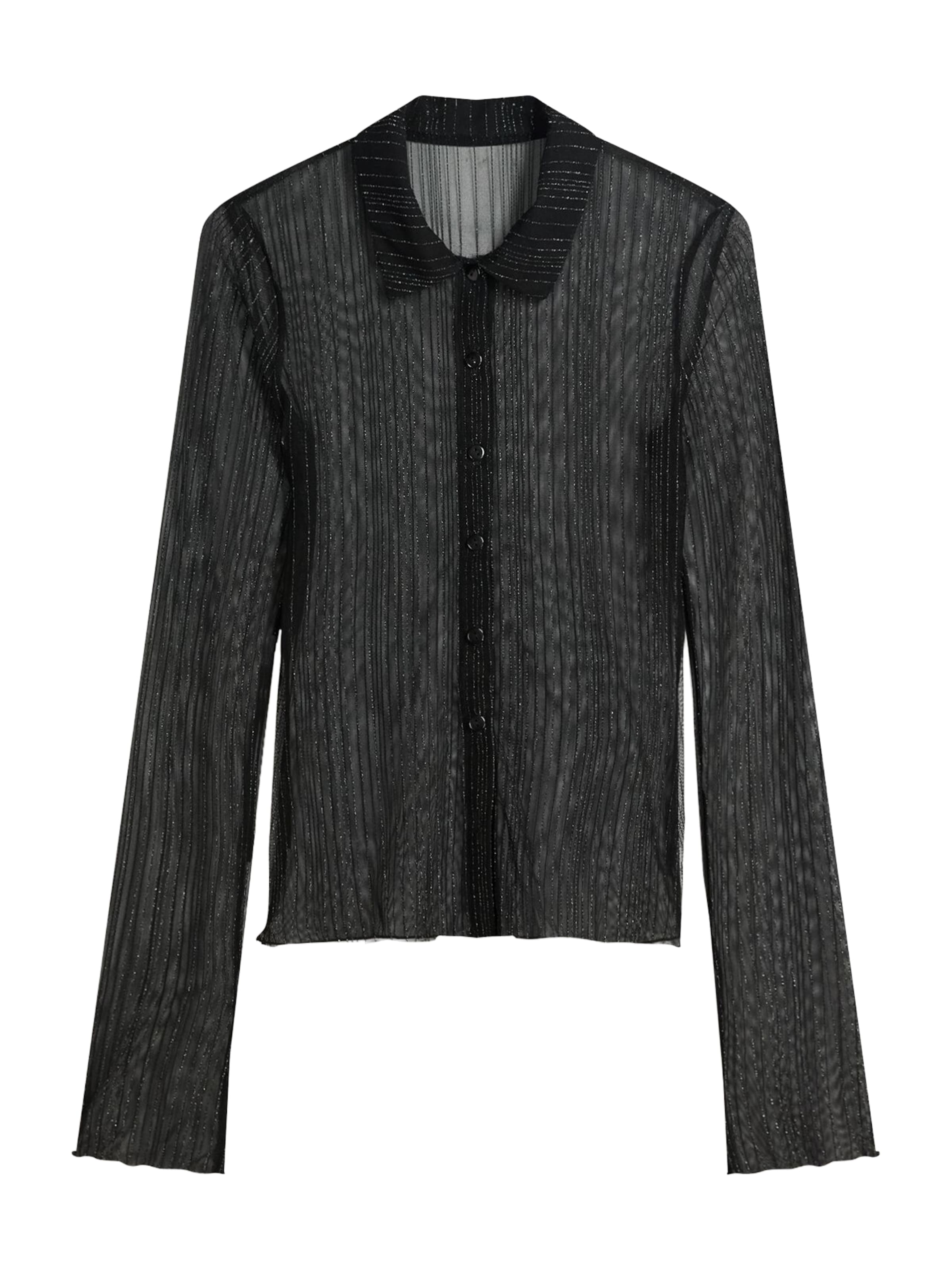 Bershka Blouse in Black: front
