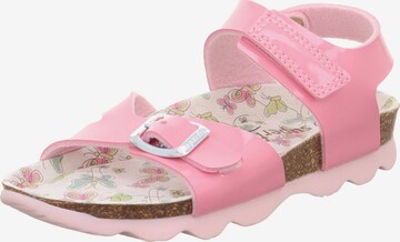 SUPERFIT - Zapatos abiertos en rosa: frente