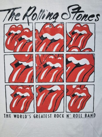 Maglietta 'Rolling Stones Greatest Rock and Roll band' di THE ROLLING STONES in bianco