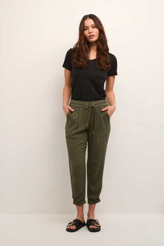 Kaffe Loose fit Trousers 'Amber' in Green