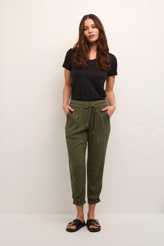 Loosefit Pantalon 'Amber' Kaffe en vert