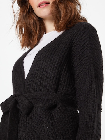 ABOUT YOU Knit Cardigan 'Aleana' in Black