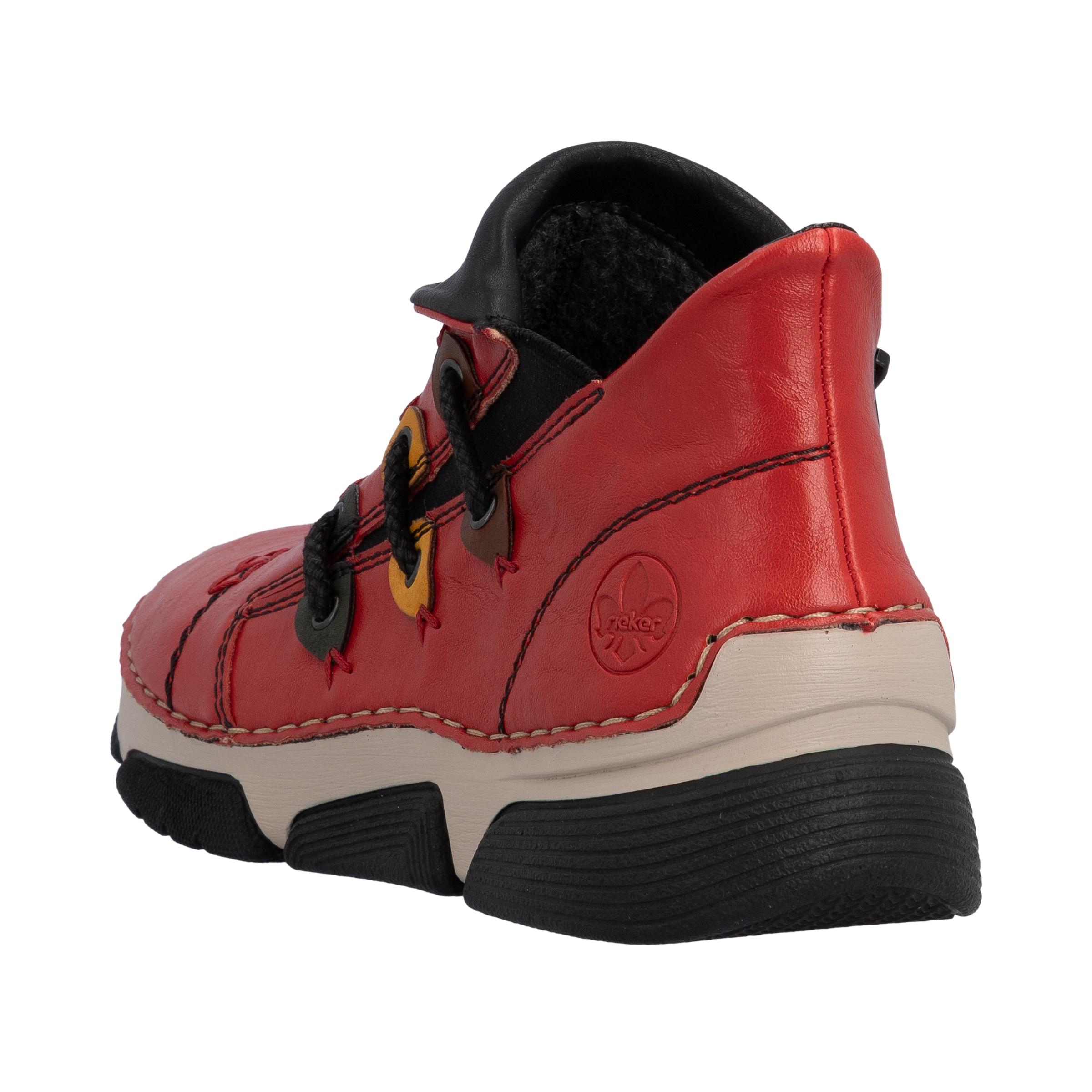 Bottines Rieker en rouge