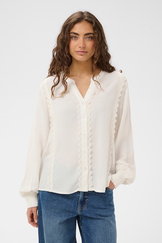 CULTURE Blouse 'CUlonia' in Wit: voorkant