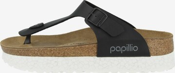 PAPILLIO T-Bar Sandals ' Gizeh ' in Black