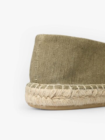 Scalpers Espadrillo 'Skull' värissä vihreä