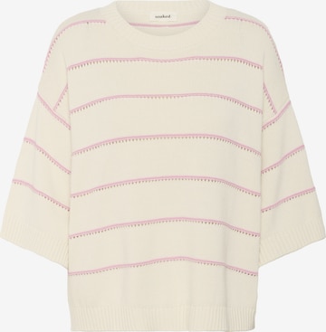 Pull-over 'Rava Romy ' SOAKED IN LUXURY en beige : devant